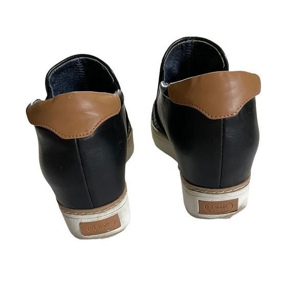 DR SCHOLLS IF ONLY SLIP ON WEDGE SNEAKER Black and White Size 8 - Picture 4 of 7